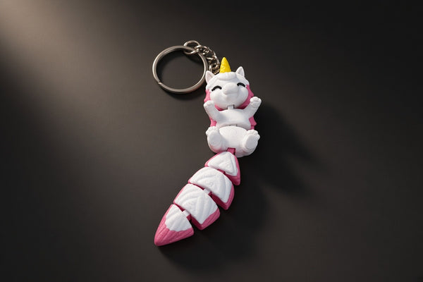Hareketli Eklemli Anahtarlık 10'lu Paket – Unicorn