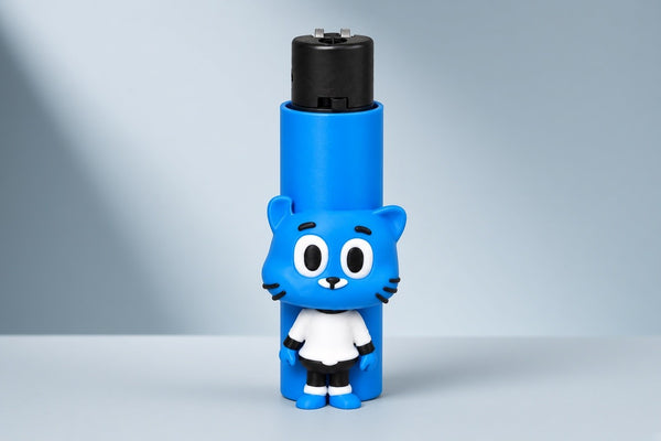 Mavi Kedi Figürlü Tekli Çakmak – Model 013